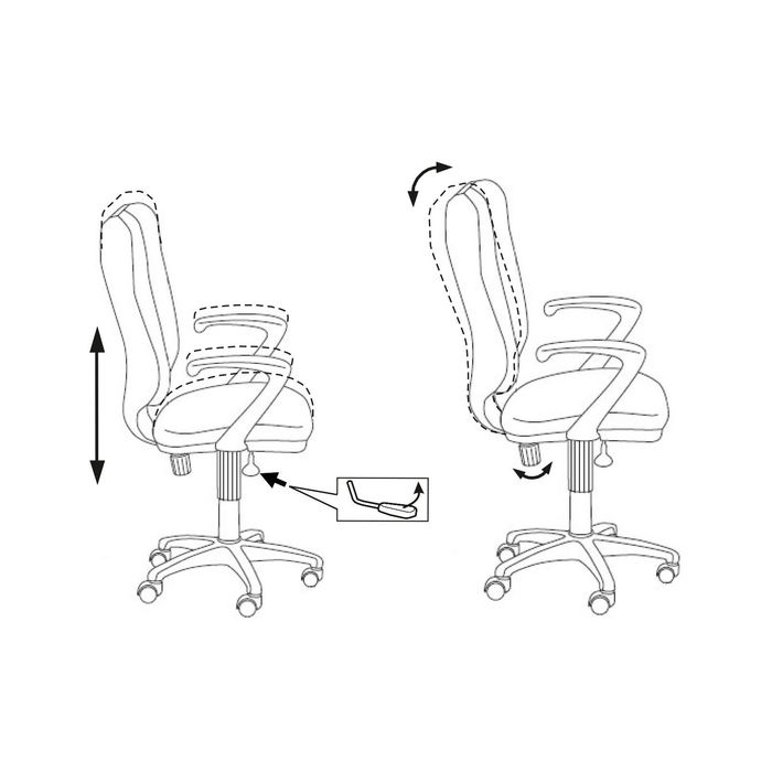 Кресло CH-540AXSN/26291 оранжевый 26-29-1