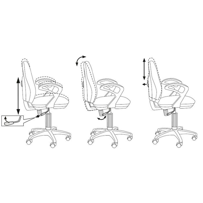 Кресло CH-513AXN/#Blue темно-синий JP-15-5