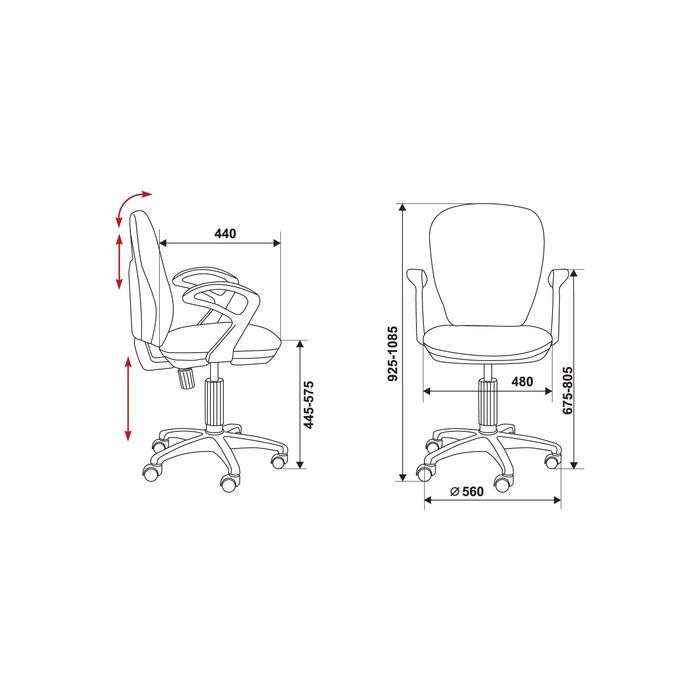 Кресло CH-513AXN/#Blue темно-синий JP-15-5