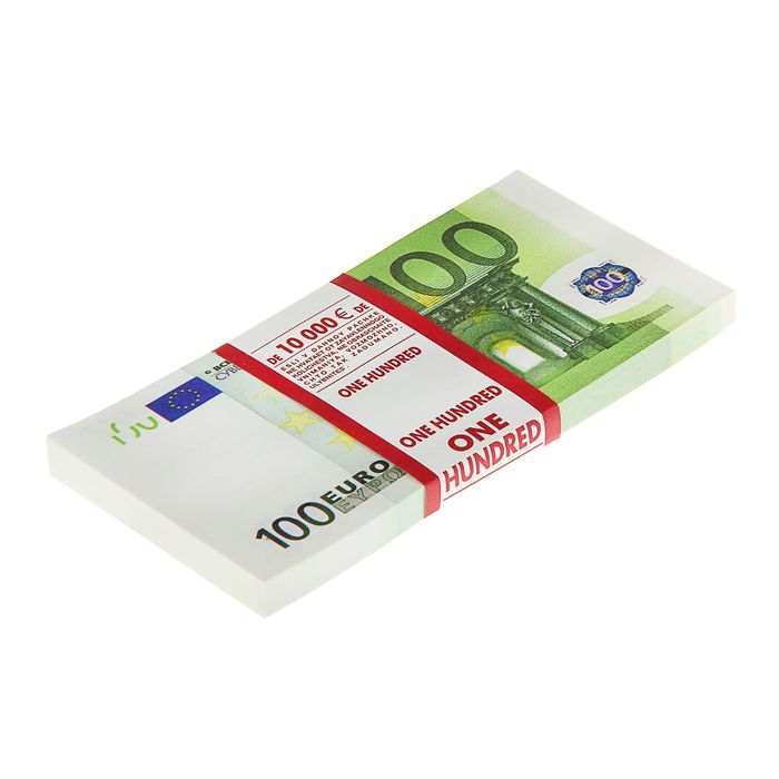 Блокнот для записи 100 евро