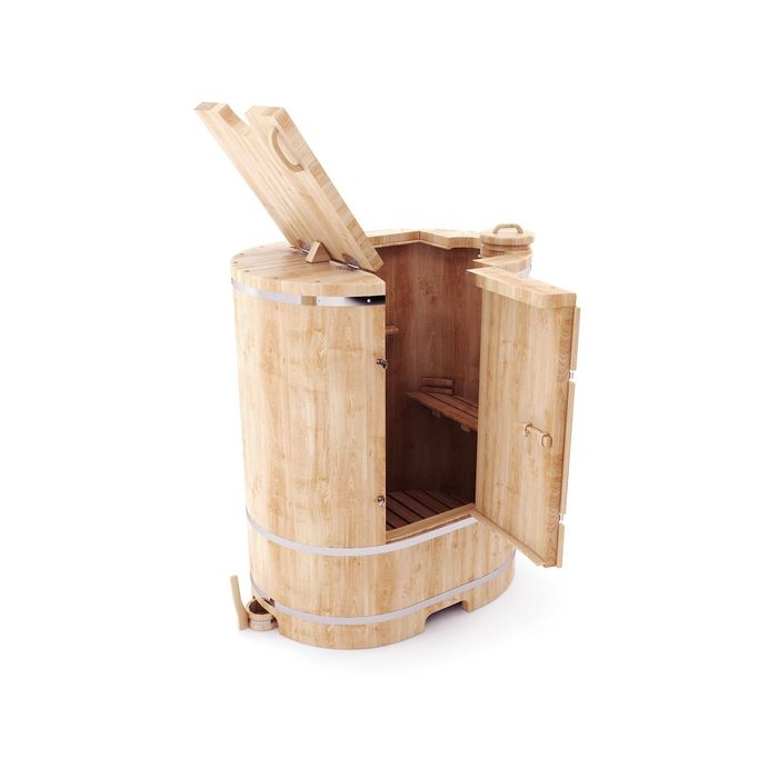 Кедровая фитобочка овальная 130x78x100, толщина стенки 2,5 см