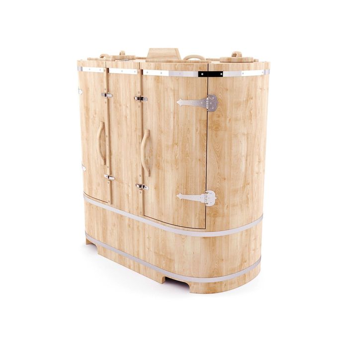 Кедровая фитобочка овальная двухместная 130x78x140, толщина стенки 4 см