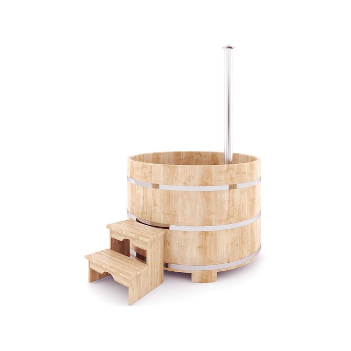 Японская баня Фурако круглая с внутренней дровянной печкой, диаметр 150 см