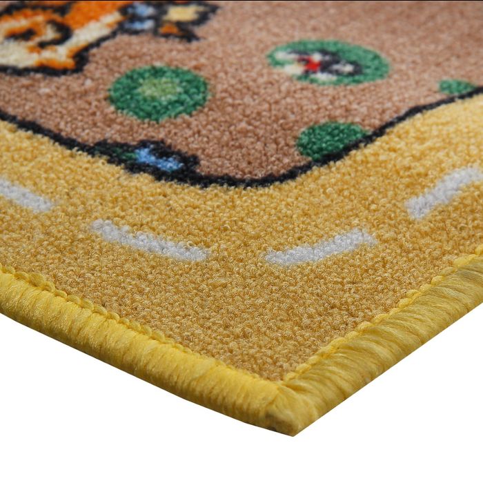 Палас принт Карусель, размер 200х500 см, цвет бежевый, полиамид