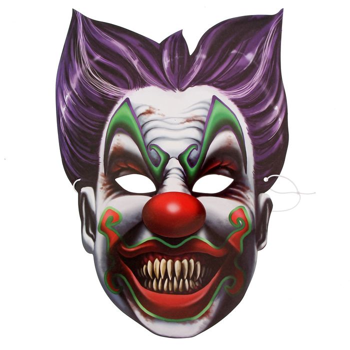 Маска карнавальная "Клоун"