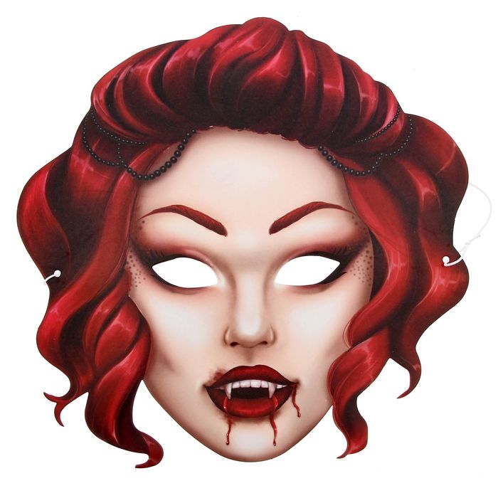 Маска карнавальная "Вампирша"