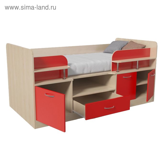 

Уголок школьника № 7 1920х930х900 Дуб молочный/Красный