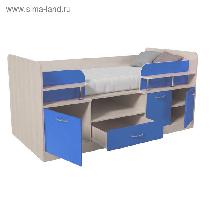 

Уголок школьника № 7 1920х930х900 Дуб молочный/Синий