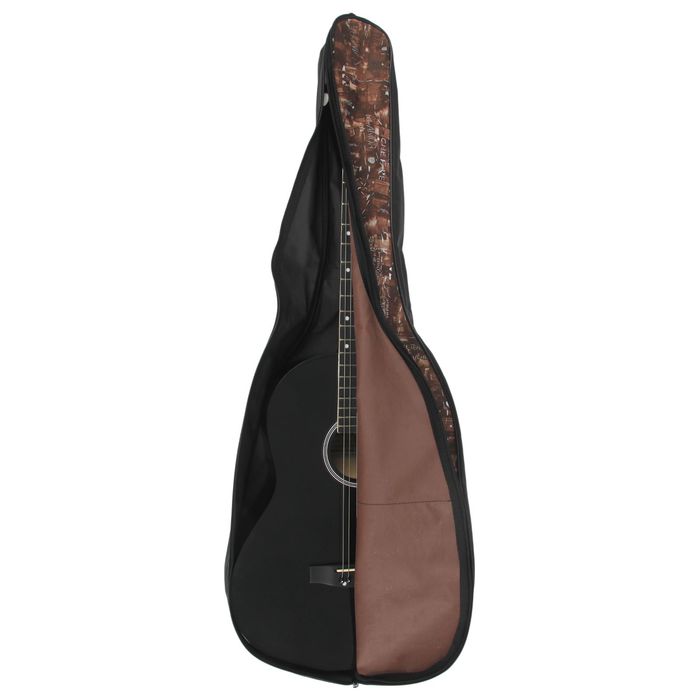 Чехол гитарный классический неутепленный, с джинсовой фактурой, с 2 ремнями МИКС