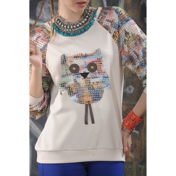 Джемпер 4866е, размер 46, рост 164 см, цвет кремовый (пудра)