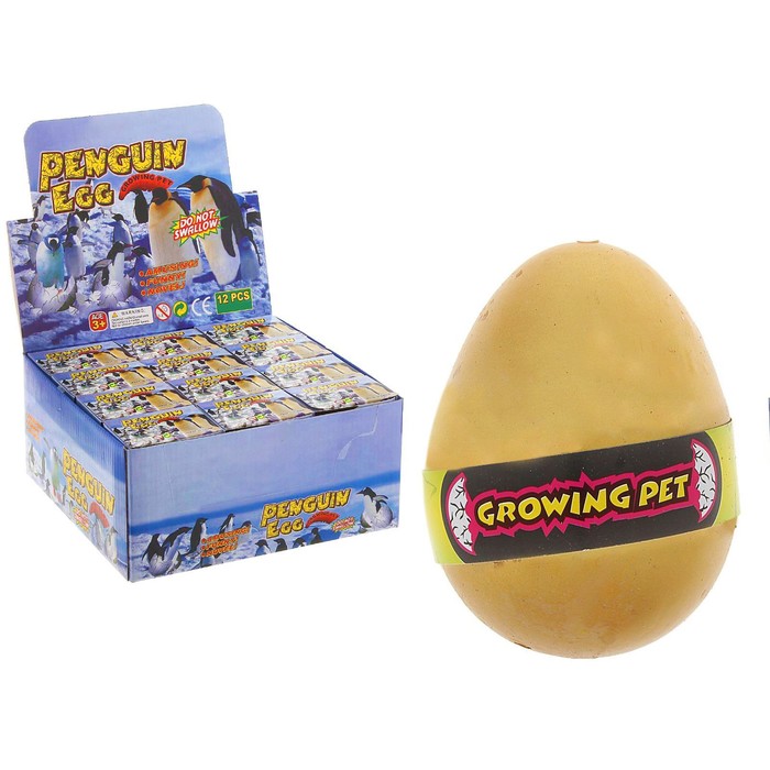 Растущие животные матовые "Пингвины", цвета МИКС