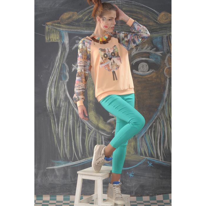 Джемпер 4866г, размер 44, рост 164 см, цвет оранжевый