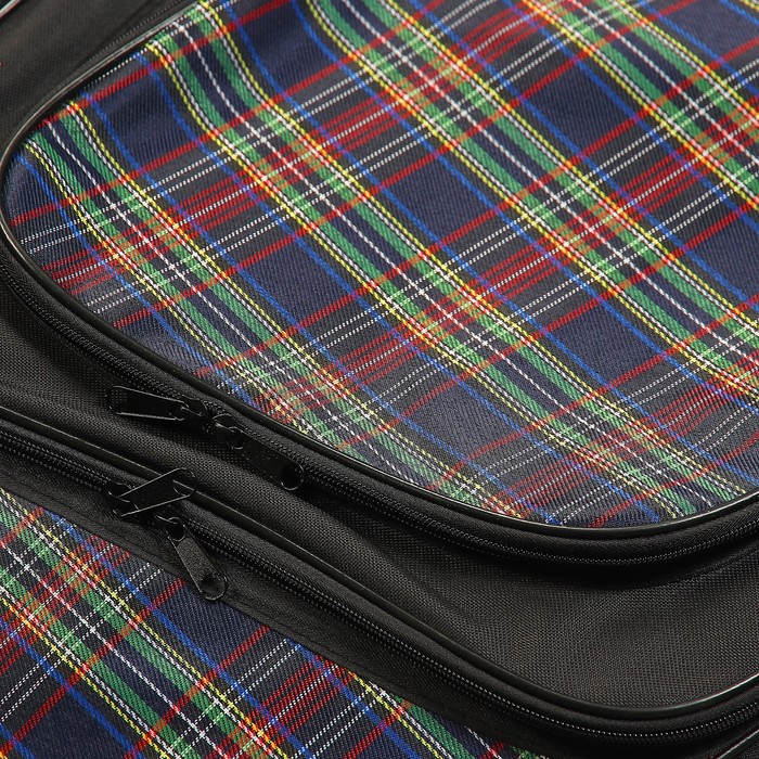 Чехол для гитары классический, утеплённый, с 2 ремнями, объёмные карманы, микс