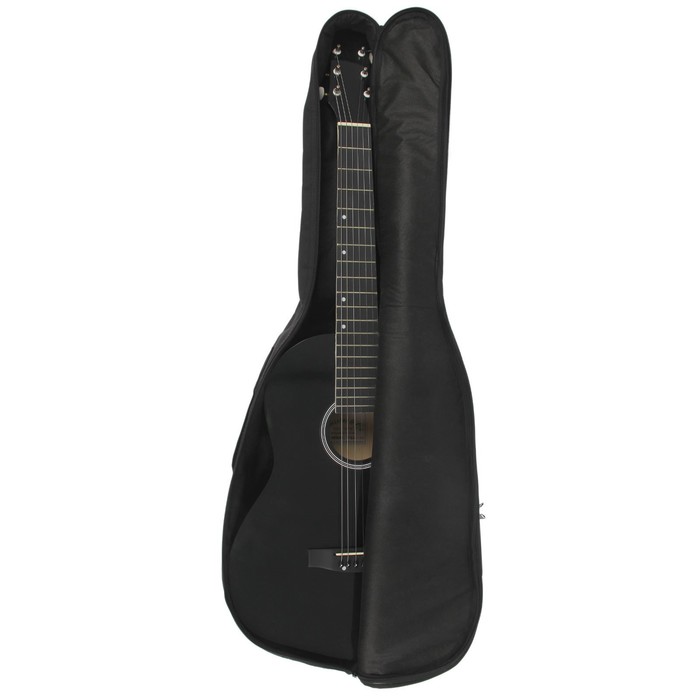 Чехол для гитары классический, утеплённый, с 2 ремнями, объёмные карманы, микс