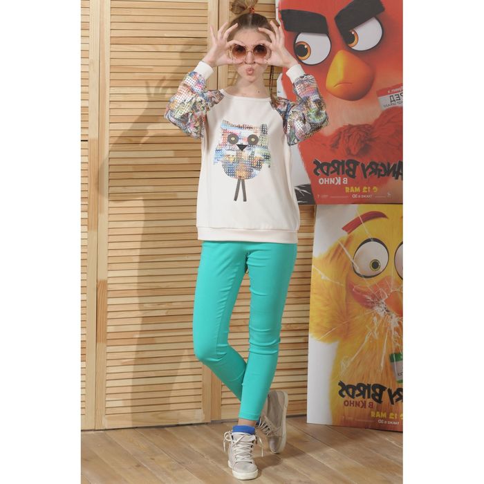 Джемпер 4866д, размер 44, рост 164 см, цвет бежевый