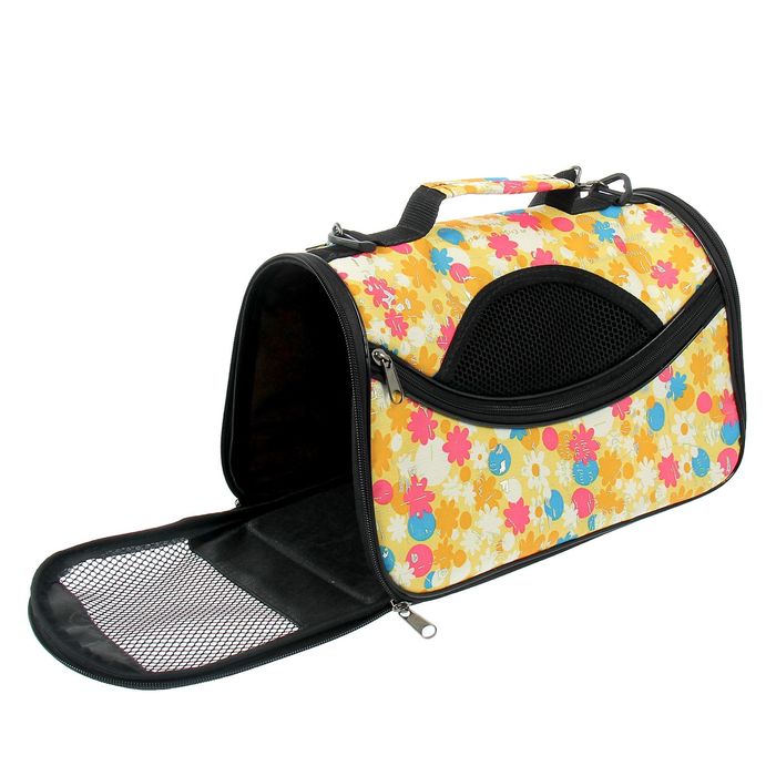 Сумка-переноска раскладная малая, 37х20х22 микс цветов