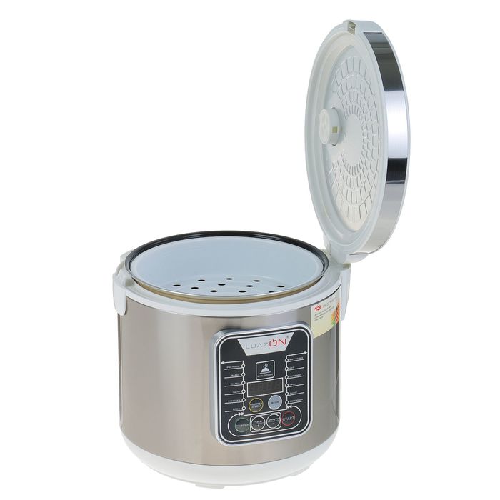 Мультиварка LuazON LМS-9512, LED, 13 программ, 900 Вт, 5 л, чаша с керамическим покрытием