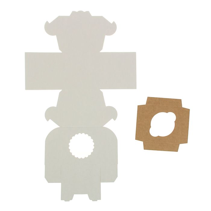 Упаковка для маффинов 10 х 10 х 10 см, на 1 шт