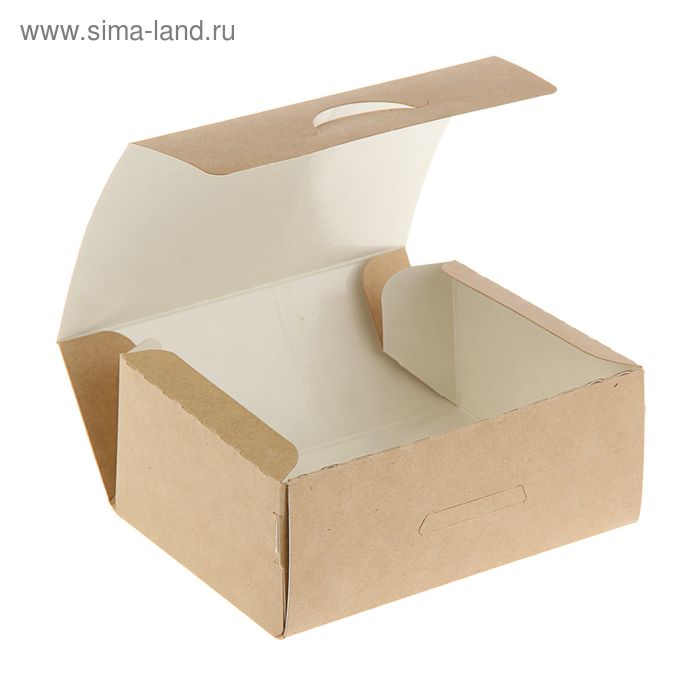 

Контейнер на вынос, крафт, 12 х 8,5 х 5 см, 0,5 л