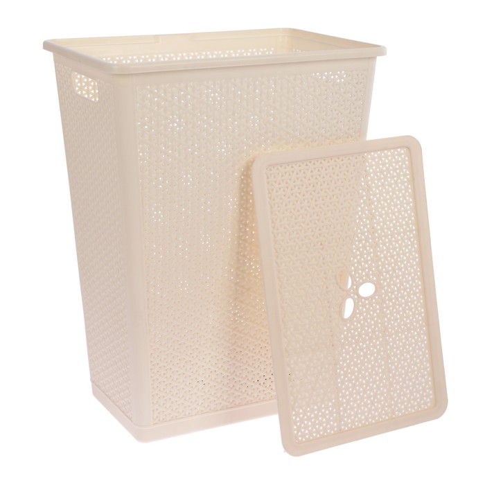 Корзина для белья 48 л Natural Style, цвет МИКС