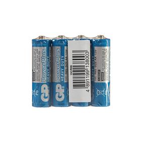 Батарейка солевая GP PowerPlus Heavy Duty, AA, R6-4S, 1.5В, спайка, 4 шт. от Сима-ленд