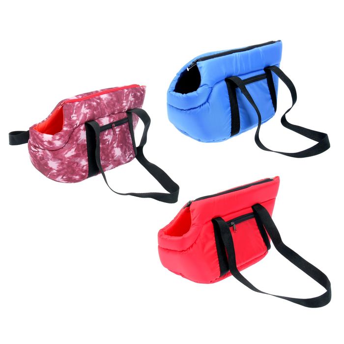 Переноска-лежанка "Кабриолет" №0, 34 х 20 х 21 см микс цветов