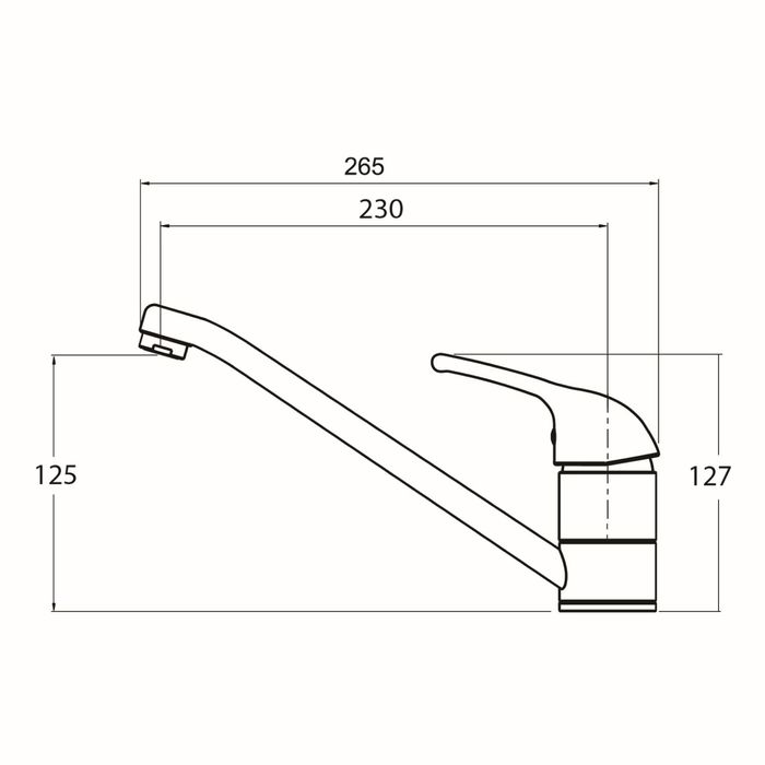 Смеситель для кухни AquaSanita 2561111, цвет сахара