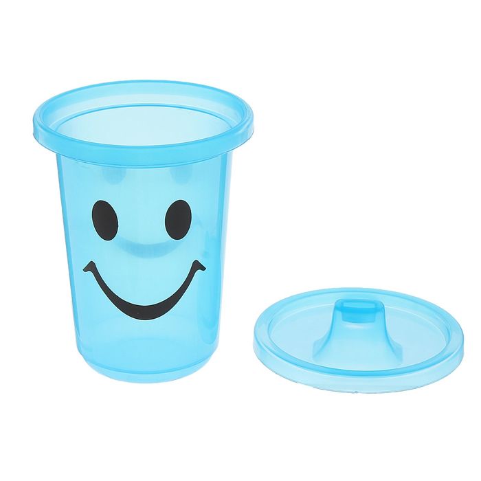 Поильник с твёрдым носиком «Смайл», 200 мл, от 12 мес., цвета МИКС