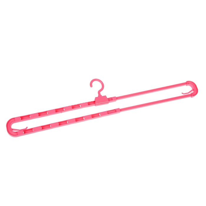 Вешалка раздвижная 15х41,5(69,6) см, цвет МИКС