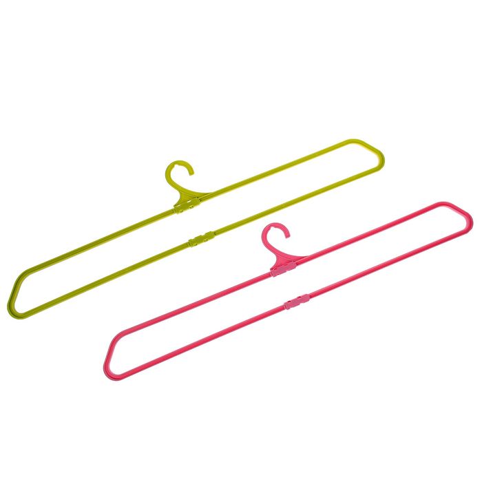 Вешалка складная 12,5х41,5(76) см, цвет МИКС