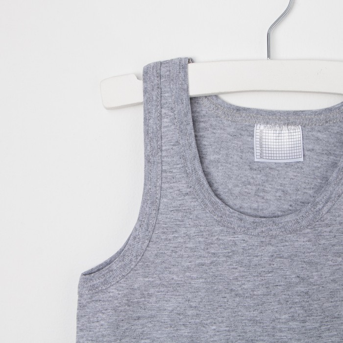 Майка детская для мальчика, рост 164 см (80), цвет меланж (арт. с102-4)