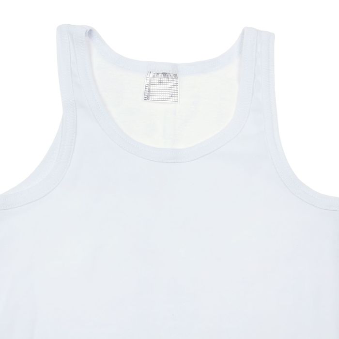 Майка детская для мальчика, рост 104 см (56), цвет белый (арт. с102-4)