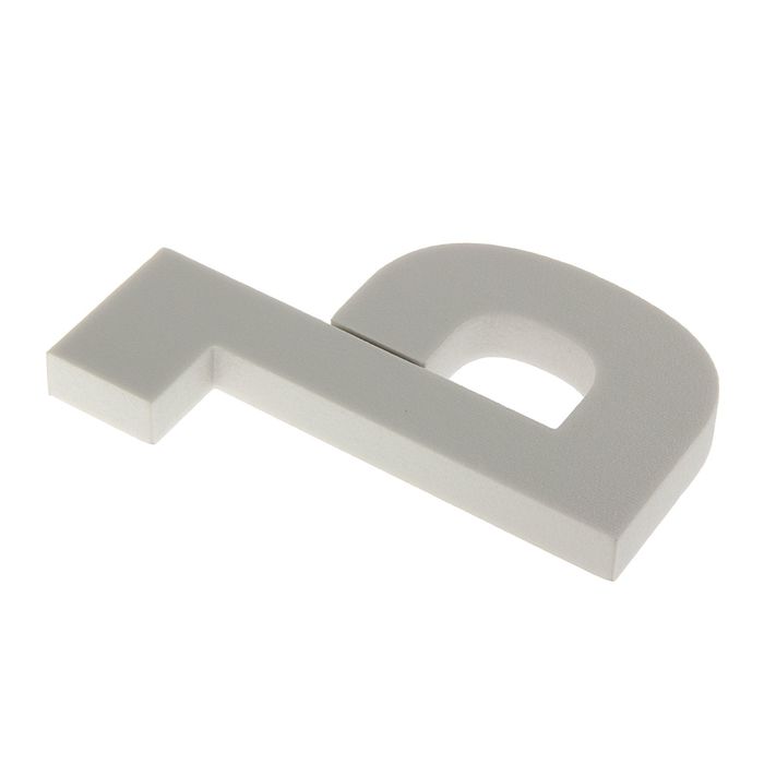 Форма из пенопласта буква "Ъ", 18 х 13 х 2 см