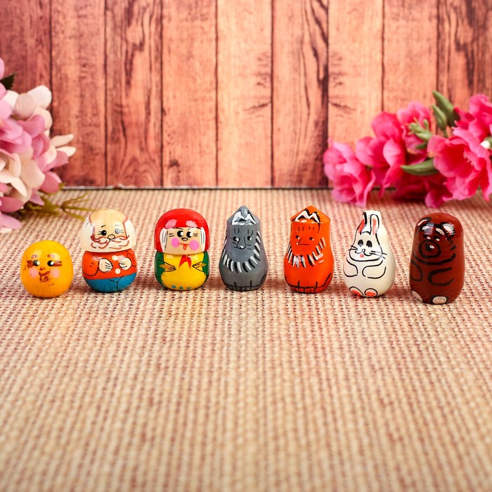 Пальчиковый театр "Колобок", 7 шт., МИКС