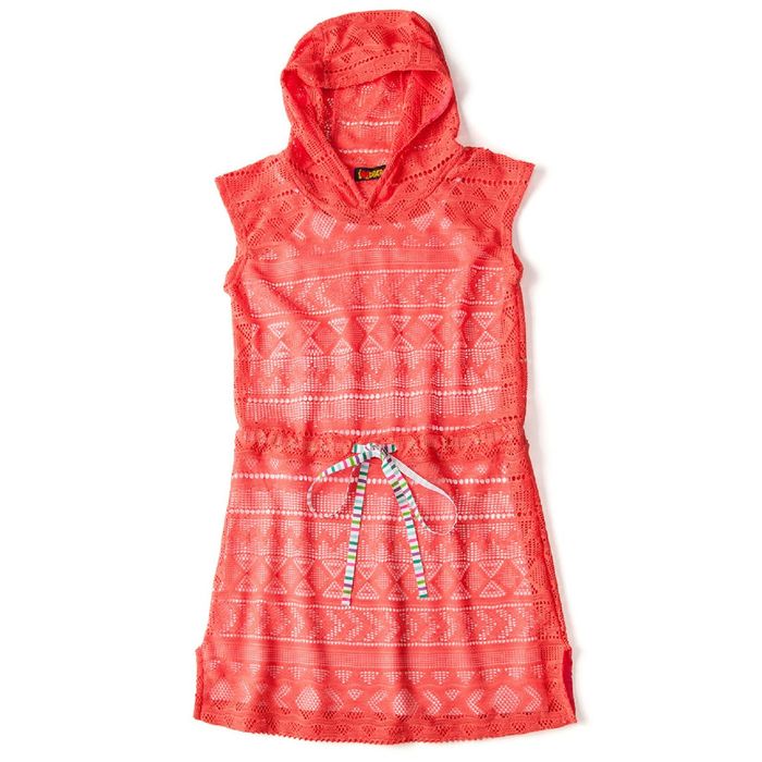 Туника с капюшоном для девочки, рост 152 см, цвет розовый "Этно сетка" 87625б