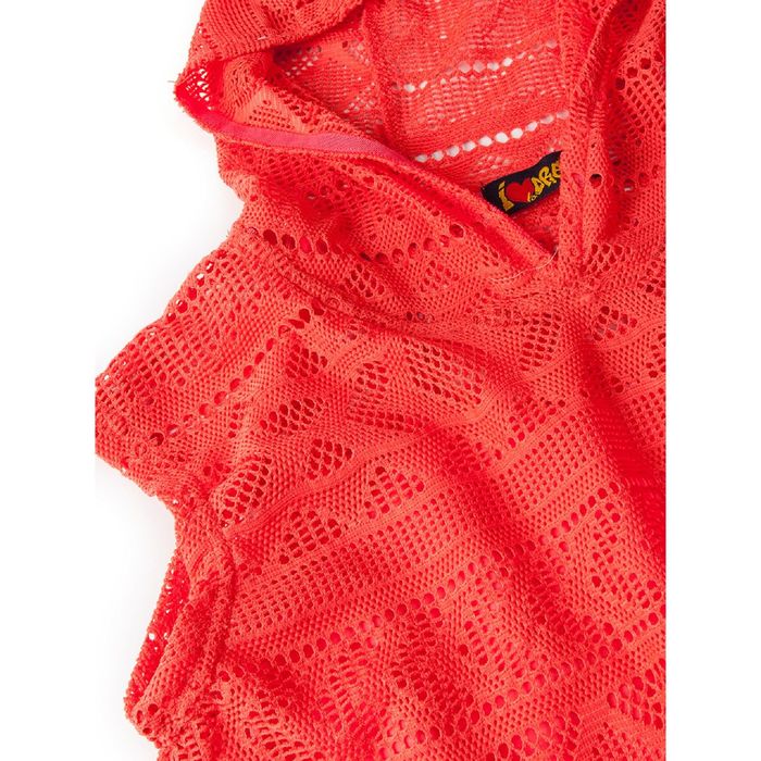 Туника с капюшоном для девочки, рост 146 см, цвет розовый "Этно сетка" 87625б