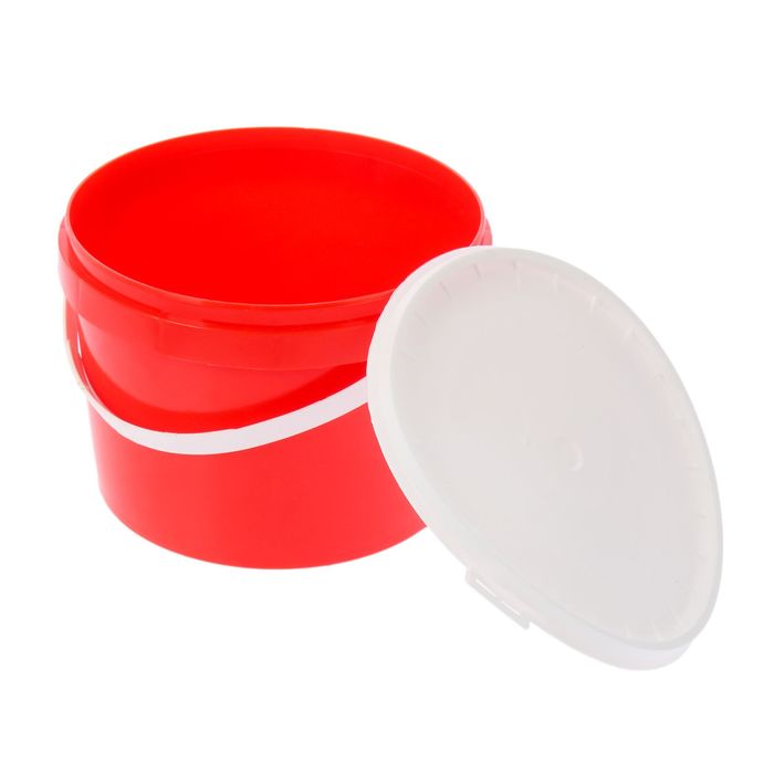 Ведро 4 л с герметичной крышкой, цвет МИКС