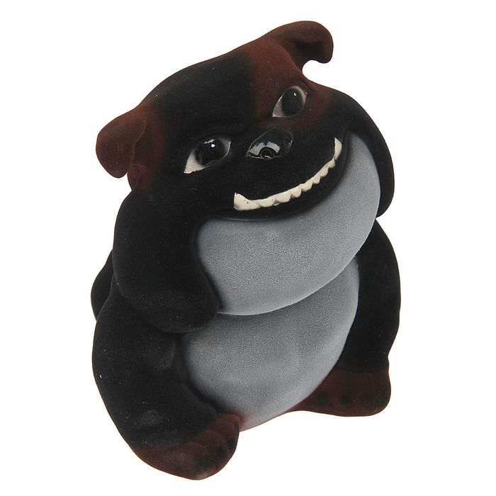 Копилка "Собака Ровер" флок, чёрный