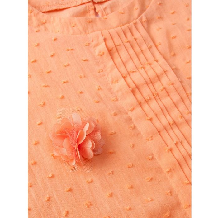 Блуза для девочки "Шитье", рост 134 см, цвет терракот (арт. 87631б)