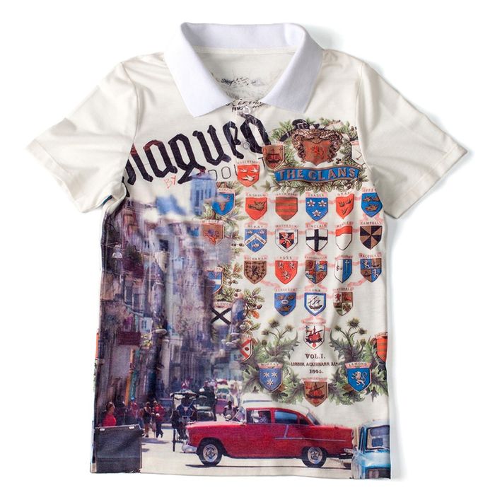 Футболка-поло для мальчика, рост 146 см, цвет белый "ФЛАГИ" 90256б