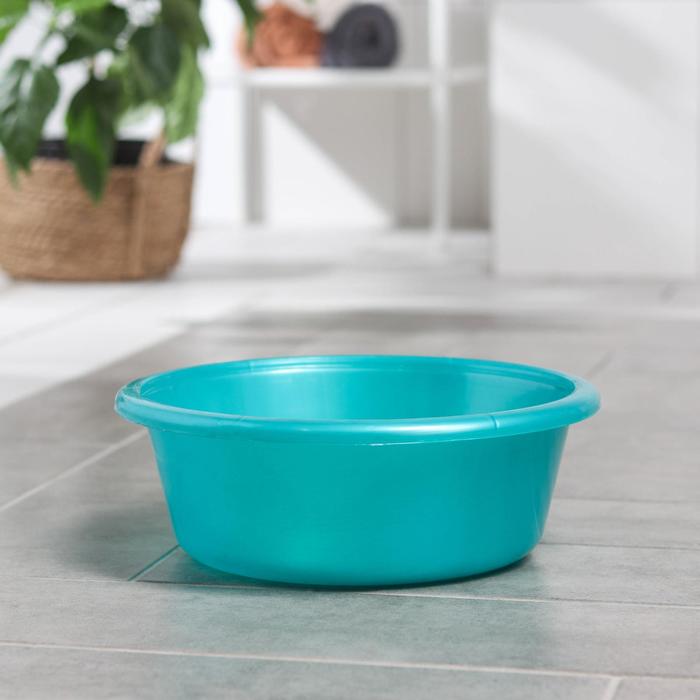 Таз 4,5 л круглый, цвет МИКС