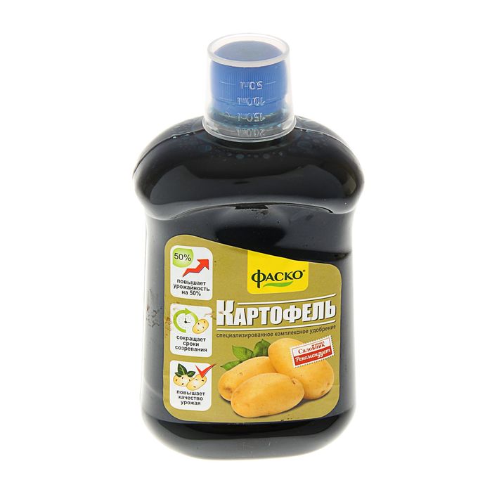 Удобрение органоминеральное жидкое Фаско в бутылках Для Картофеля, 500 мл