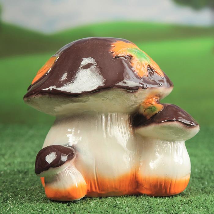 Садовая фигура "Гриб тройной" глянец