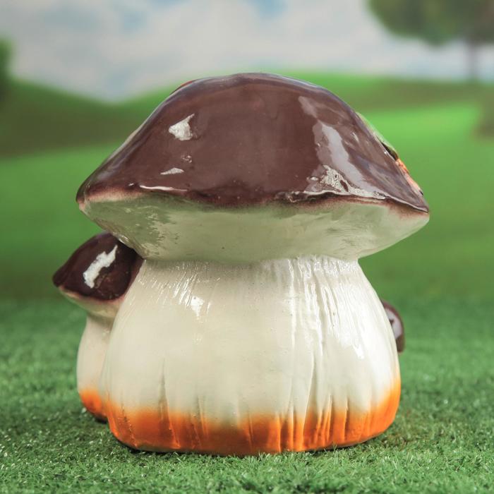 Садовая фигура "Гриб тройной" глянец