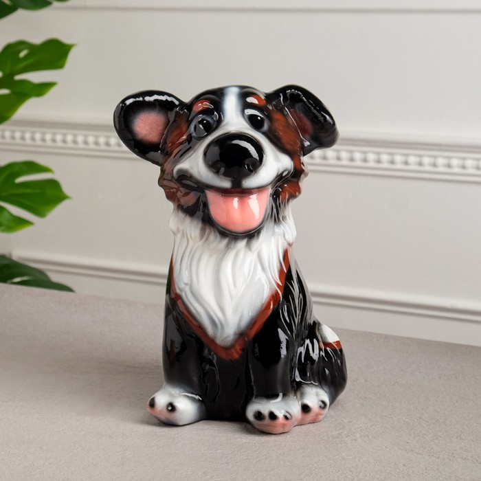 Копилка "Собака Джек" глянец, чёрная