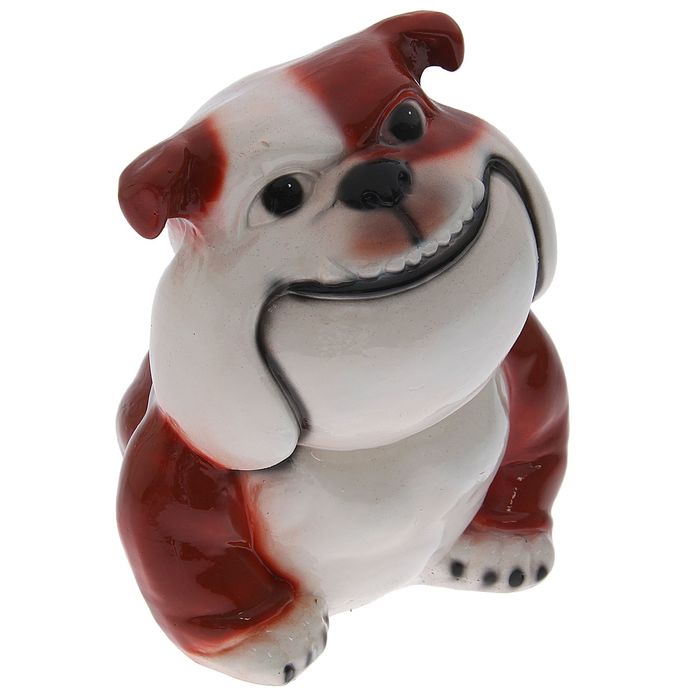 Копилка "Собака Ровер" глянец, рыжая