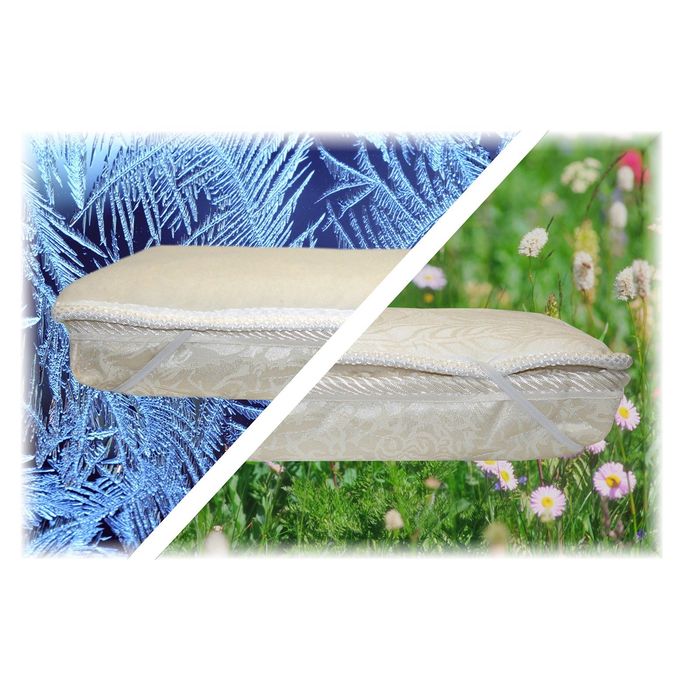 Наматрасник на резинке "Зима-Лето", размер 120х200 см