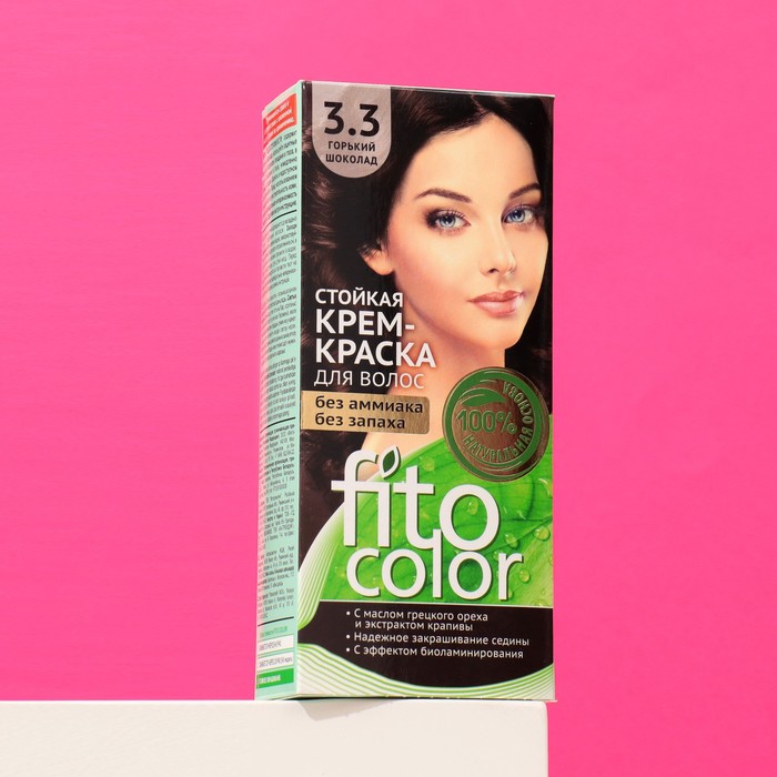 фото Стойкая крем-краска для волос fitocolor, тон горький шоколад, 115 мл fitoкосметик