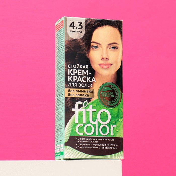 Стойкая крем-краска для волос Fitocolor, тон шоколад, 115 мл