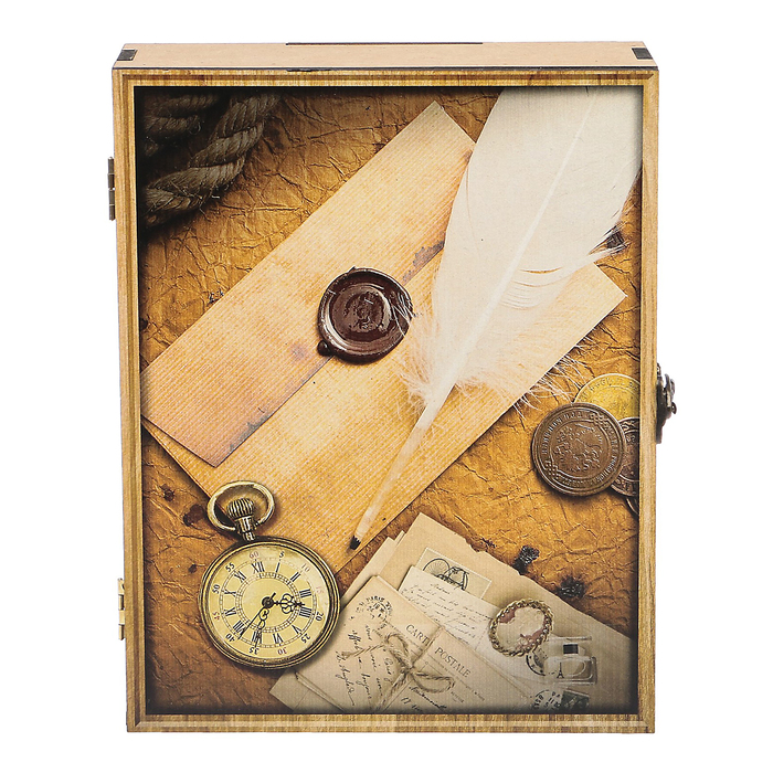 Ключница "Старинное письмо" 20х25х6 см